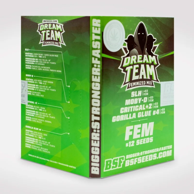 Sementes de Cannabis Mixes Dream Team Feminized Mix: las mejores genÈticas feminizadas | BSF Seeds Brasil | Compre Agora