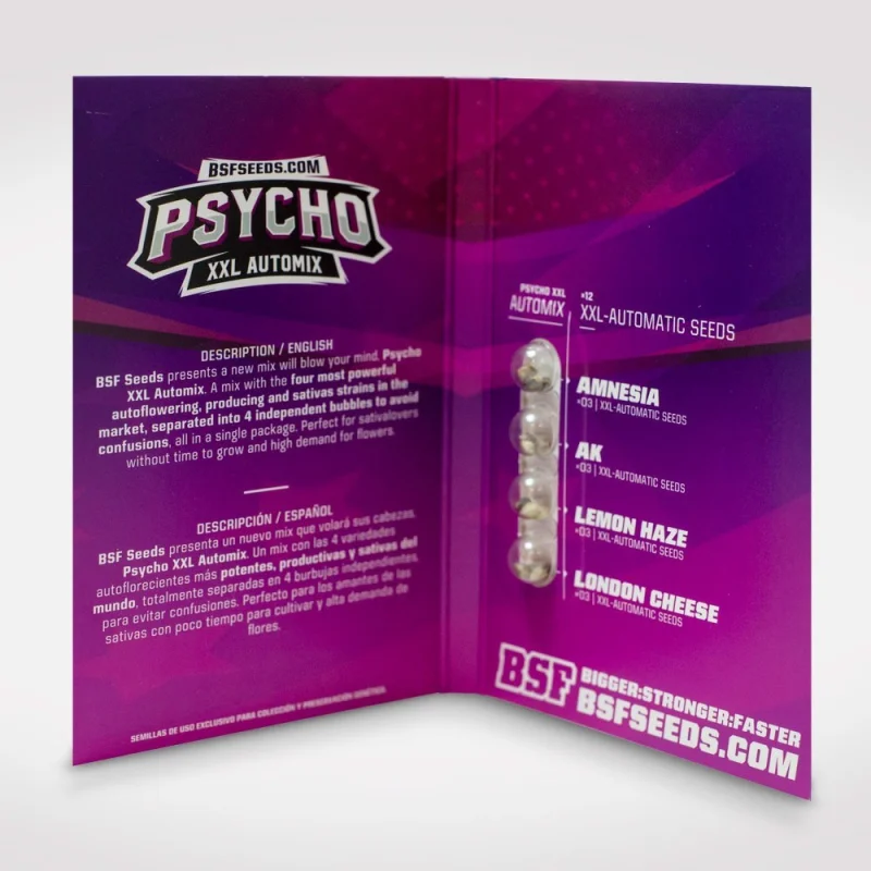 Sementes de Cannabis Mixes Psycho XXL Automix | BSF Seeds Brasil | Compre Agora